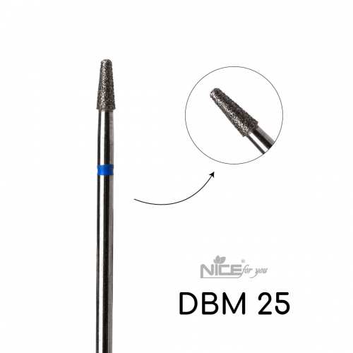 Фреза алмазная Nice for you КОНУС DBM 25 Синий