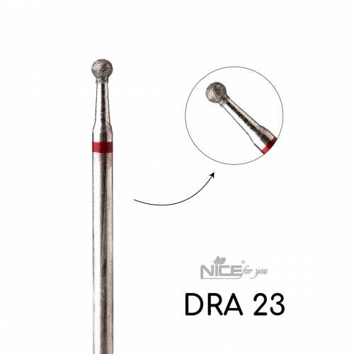 Фреза алмазная Nice for you ШАР DRA 23 Красный