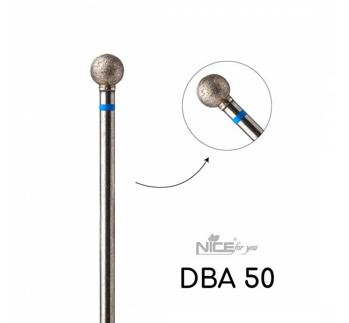 Фреза алмазная Nice for you ШАР DBA 50 Синяя