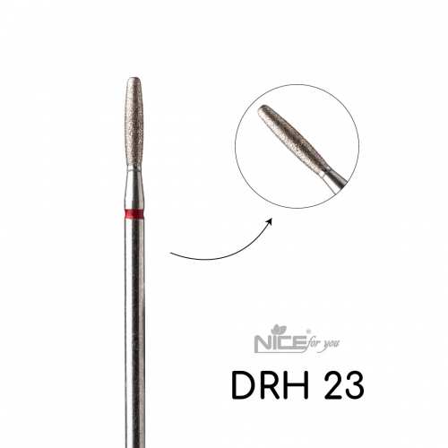 Фреза алмазная Nice for you ЦИЛИНДР DRH 23 Красный