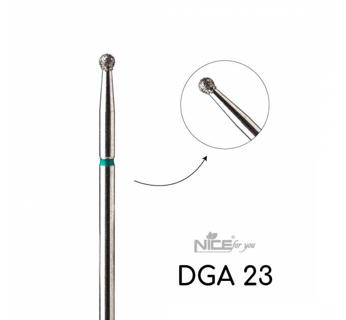 Фреза алмазная Nice for you ШАР DGA 23 Зеленый