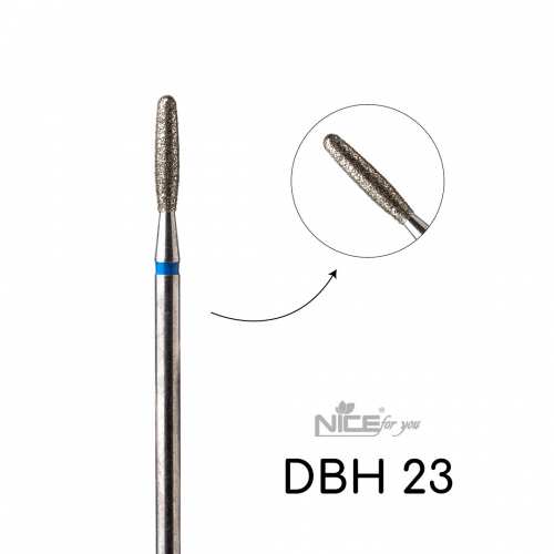 Фреза алмазная Nice for you ЦИЛИНДР DBH 23 Синий