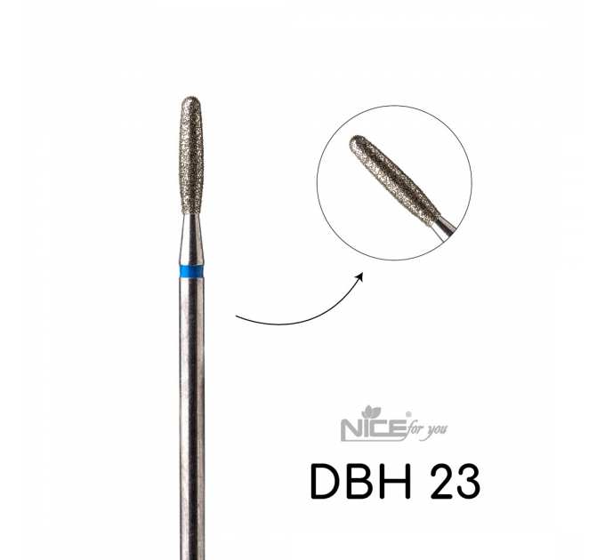 Фреза алмазная Nice for you ЦИЛИНДР DBH 23 Синий