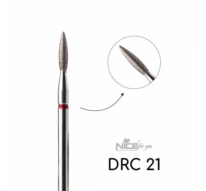 Фреза алмазная Nice for you ПАМЯ DRС 21 Красное