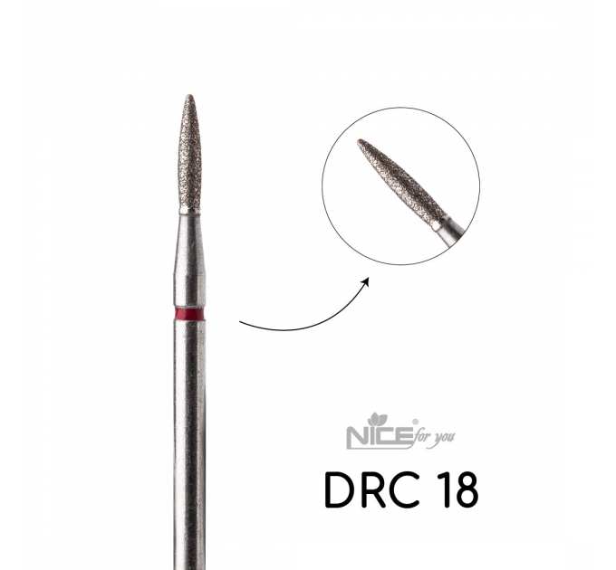 Фреза алмазная Nice for you ПАМЯ DRС 18 Красное