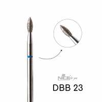 Фреза алмазная Nice for you ПЛАМЯ DBB 23 Синее (почка)