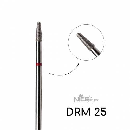 Фреза алмазная Nice for you КОНУС DRM 25 Красный