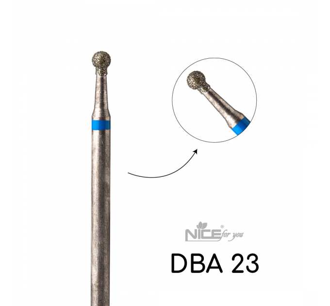 Фреза алмазная Nice for you ШАР DBA 23 Синяя