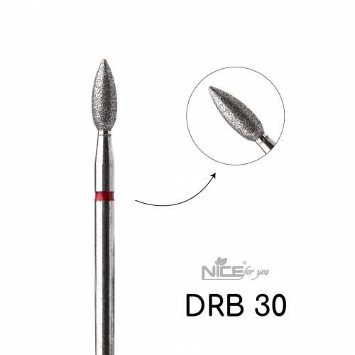 Фреза алмазная Nice for you ПАМЯ DRB 30 Красное (Почка)
