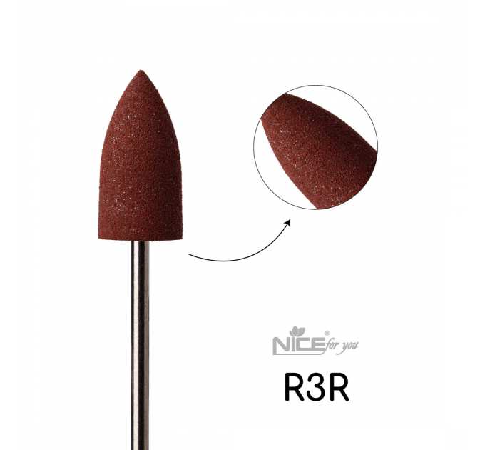 Силиконовая фреза Nice for you КОНУС большой красный R3R