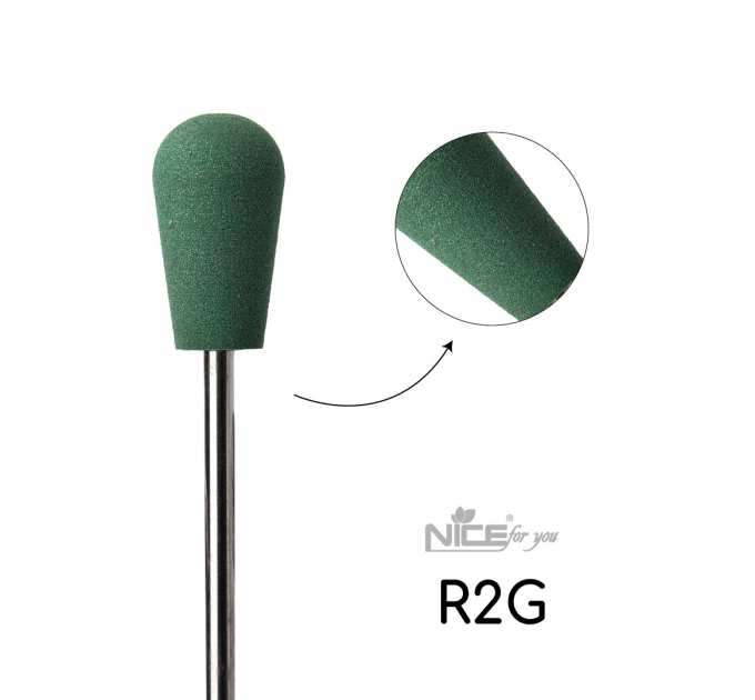 Силиконовая фреза Nice for you ГРУША зеленая R2G