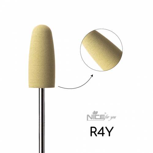 Силиконовая фреза Nice for you ЦИЛИНДР желтый R4Y