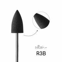 Силиконовая фреза Nice for you КОНУС большой черный R3B