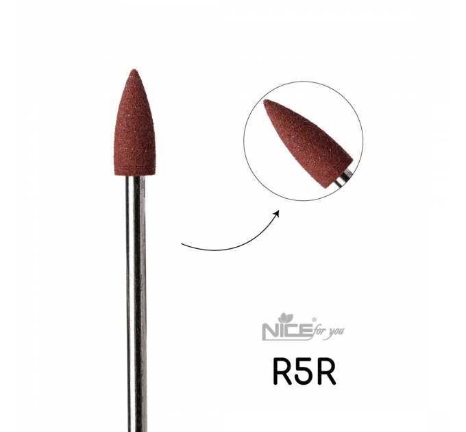 Силиконовая фреза Nice for you КОНУС малый красный R5R