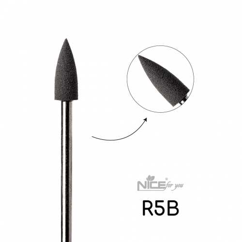Силиконовая фреза Nice for you КОНУС малый черный R5B