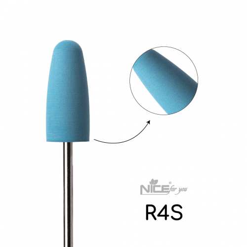 Силиконовая фреза Nice for you ЦИЛИНДР голубой R4S