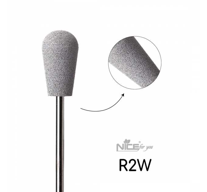 Силиконовая фреза Nice for you ГРУША белая R2W