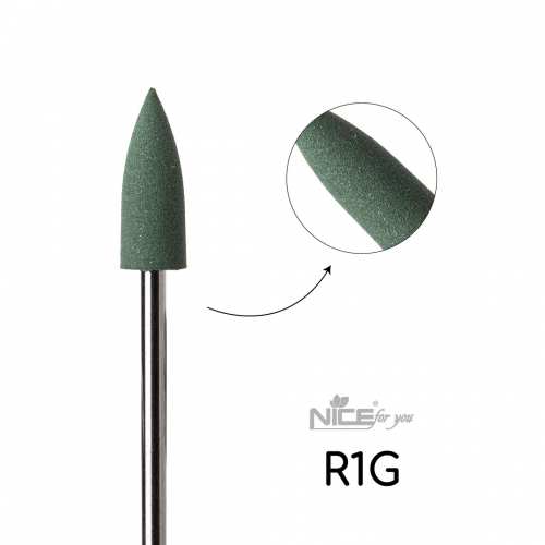 Силиконовая фреза Nice for you КОНУС средний зеленый R1G