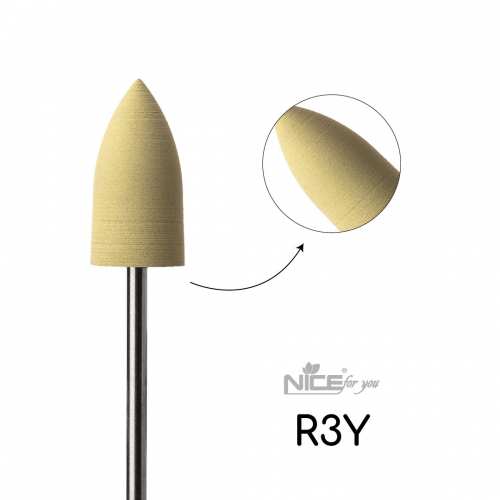 Силиконовая фреза Nice for you КОНУС большой желтый R3Y