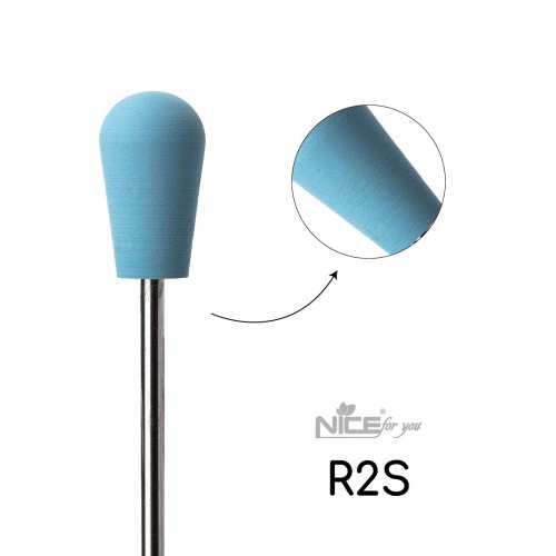 Силиконовая фреза Nice for you ГРУША голубая R2S