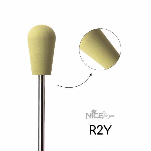 Силиконовая фреза Nice for you ГРУША желтая R2Y