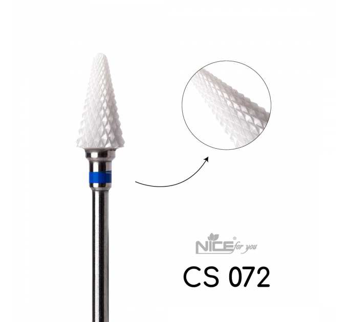 Фреза керамическая Nice for you КОНУС CS072 Синий