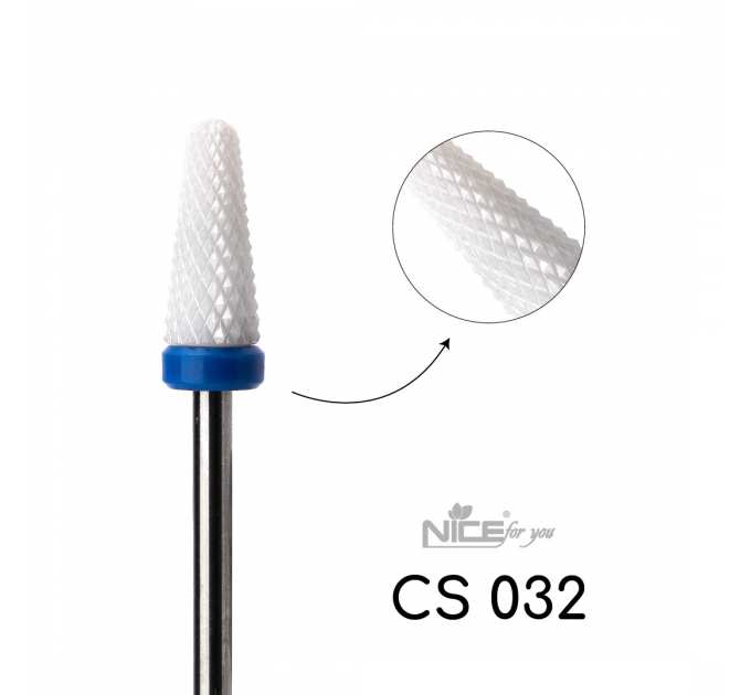 Фреза керамическая Nice for you КОНУС CS032 Синий