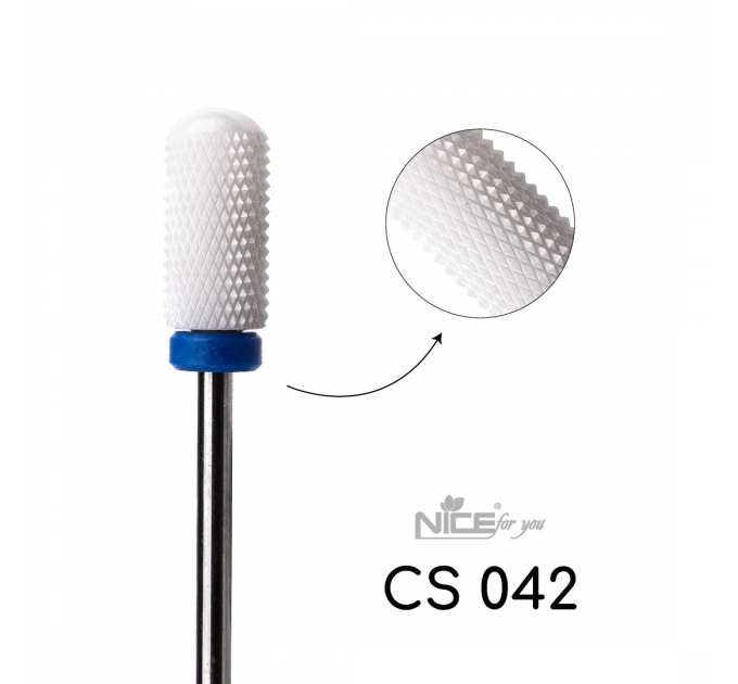 Фреза керамическая Nice for you ЦИЛИНДР CS042 Синий