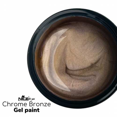 Металлизированная гель-краска Nice for you Chrome Bronze 5 г