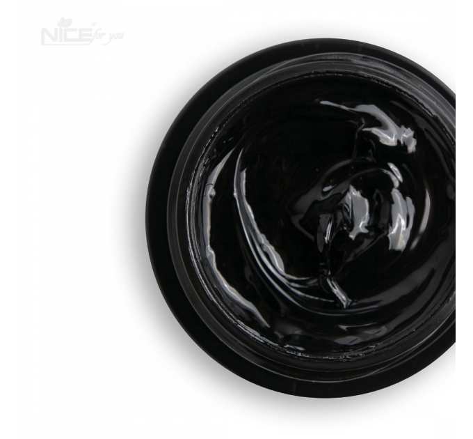 Гель-паста для дизайна Nice for you Gel paste 2D Black Черная 5 г