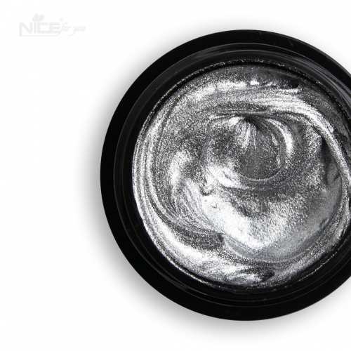 Гель-паста для дизайна Nice for you Gel paste 2D Silver Серебристая 5 г