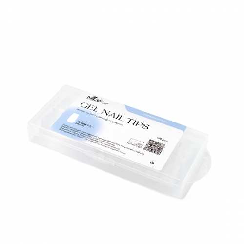 Гелевые типсы для наращивания Nice for you Square Gel nail tips 240 шт