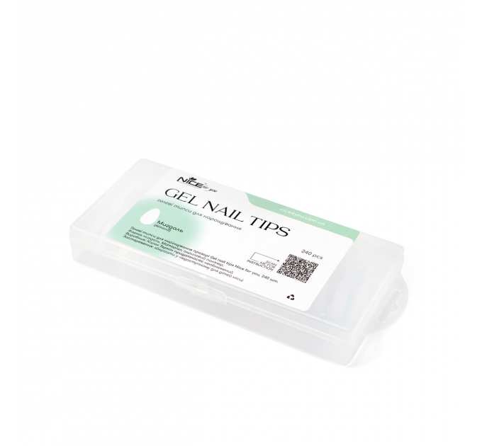 Гелевые типсы для наращивания Nice for you Almond Gel nail tips 240 шт