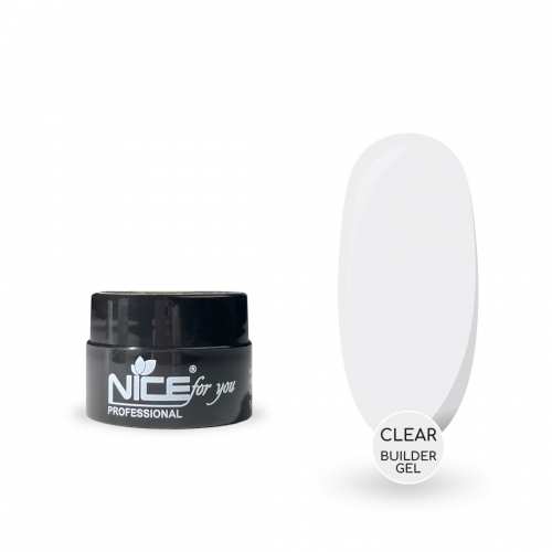 Гель для наращивания Nice for you Builder gel Clear Прозрачный 5 г