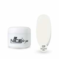 Гель для наращивания Nice for you Builder gel G-9 Ice milk Молочный 30 г