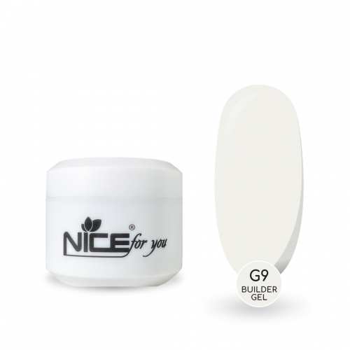 Гель для наращивания Nice for you Builder gel G-9 Ice milk Молочный 30 г