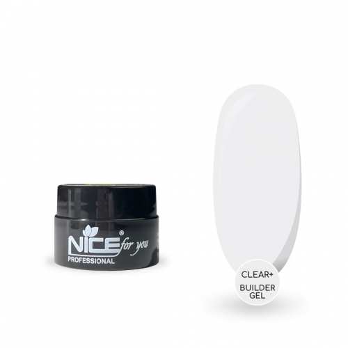 Гель для наращивания Nice for you Builder gel Clear + Прозрачный 5 г