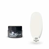 Гель для наращивания Nice for you Builder gel G-9 Ice milk Молочный 5 г