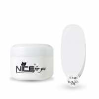 Гель для наращивания Nice for you Builder gel Clear + Прозрачный 50 г