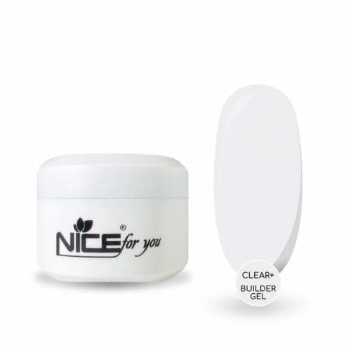 Гель для наращивания Nice for you Builder gel Clear + Прозрачный 50 г