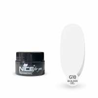 Гель для наращивания Nice for you Builder gel G10 White Белый 5 г