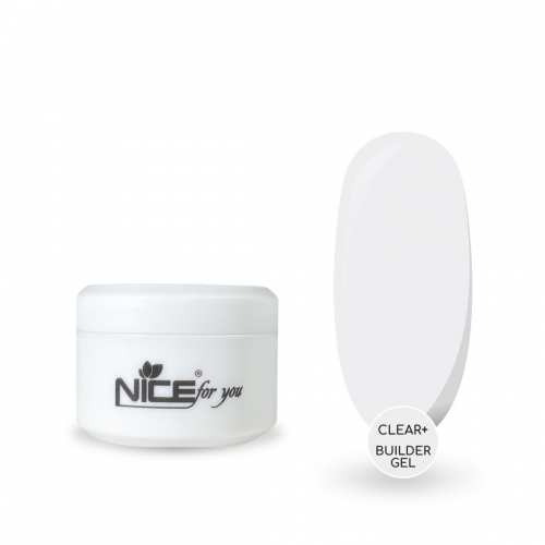 Гель для наращивания Nice for you Builder gel Clear + Прозрачный 15 г