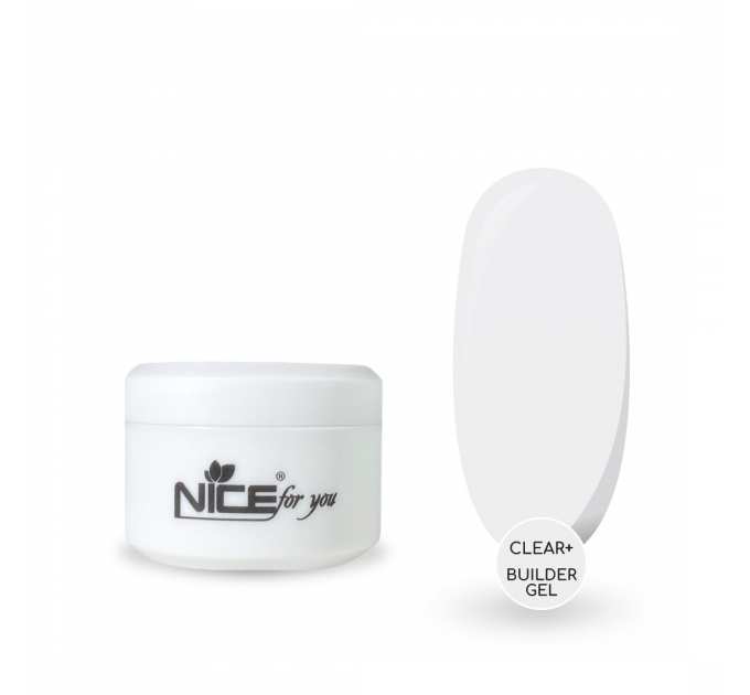 Гель для наращивания Nice for you Builder gel Clear + Прозрачный 15 г