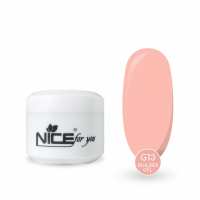Гель для наращивания Nice for you Builder gel G-13 Light peach Светлый персиковый 30 г