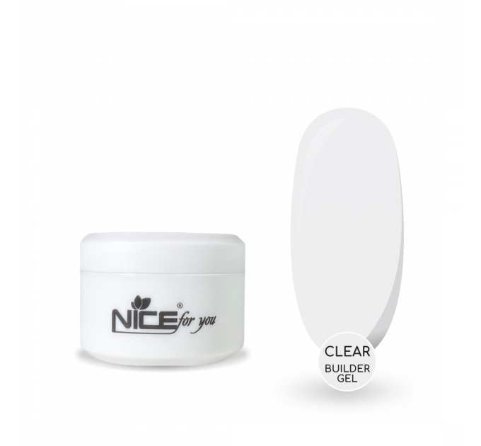 Гель для наращивания Nice for you Builder gel Clear Прозрачный 15 г