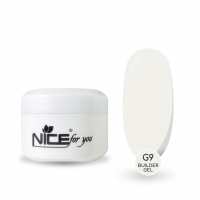 Гель для наращивания Nice for you Builder gel G-9 Ice milk Молочный 50 г