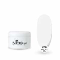Гель для наращивания Nice for you Builder gel G10 White Белый 15 г