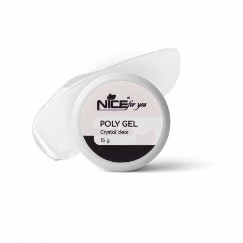 Полигель Nice for you Poly gel Crystal Clear Прозрачный 15 г