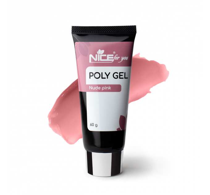 Полигель Nice for you Nude Pink Пепельно-розовый 60 г