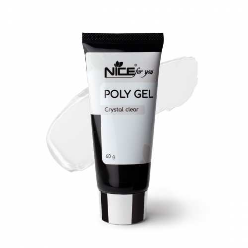 Полигель Nice for you Poly gel Crystal Clear Прозрачный 60 г